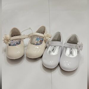 Rachel Shoes White and Cream Baby Deer Linley baby girls' dress shoes